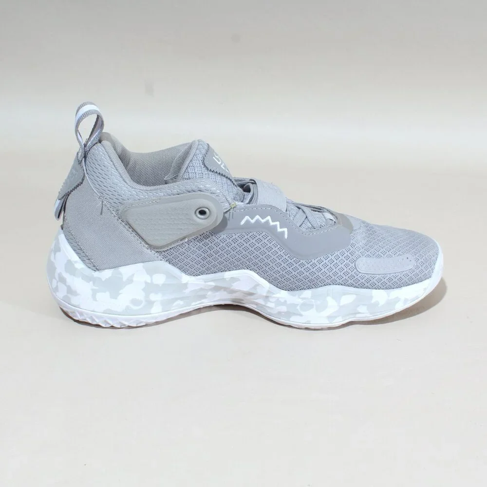 Mens adidas D.O.N. Issue #3 Size 7 Basketball Shoes Gray & White Sneakers